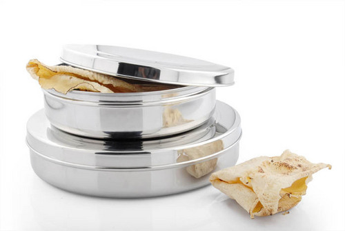 Stainless Steel Pappad Dibba