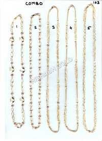 Pure Gold Hollow Chain Set