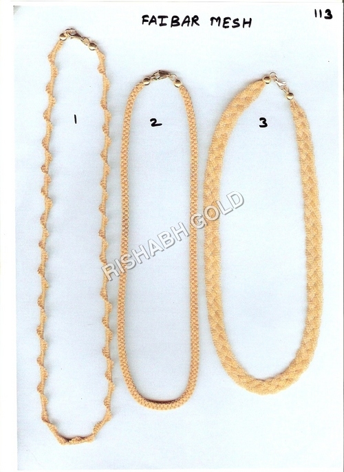 Faibar Mesh Gold Neck Chain