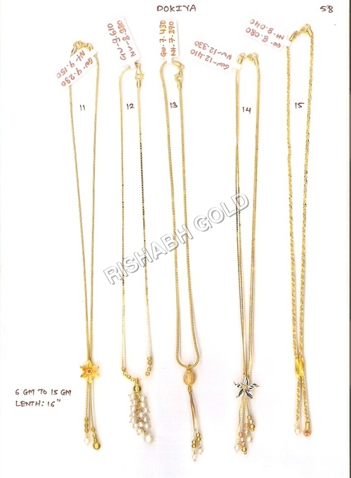 Dokiya Gold Chain Set