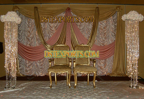 Wedding Stages Crystal Pillars