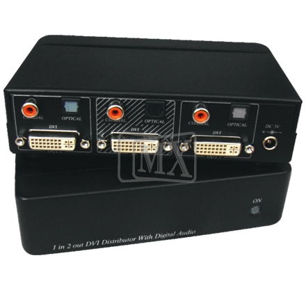 MX 1 IN 2OUT DVI DISTRIBUTION SPLITTER WITH DIGITAL AUDIO