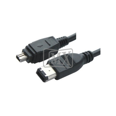 MX IEEE 1394 CABLE 6 PIN MALE TO MX 6 PIN MALE CORD (FIREWIRE) - 5 MTR