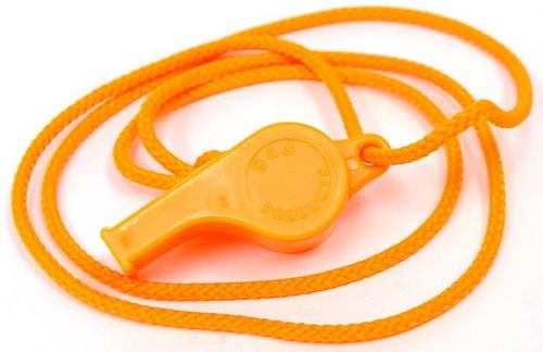 Multicolour Plastic Sport Whistle