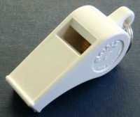 White Plastic Whistle Set