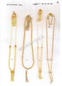 Fancy Gold Neck Chain Set