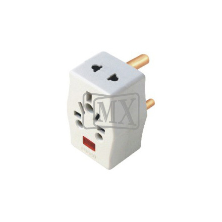 MX 3 PIN MULTI PLUG ADAPTOR 15 Amps With Light