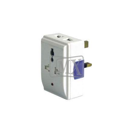MX 3 PIN MULTI PLUG ADAPTOR - 13Amp (UK TYPE)