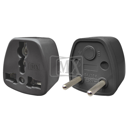 MX UNIVERSAL CONVERSION PLUG 2 PIN (5 AMP) 250~ FOR USA, CHINA, CANADA, JAPAN, THAILAND.