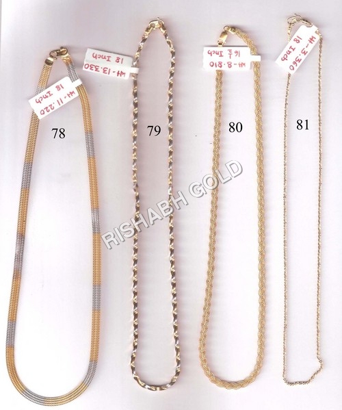 18 Inch Gold Chain Set