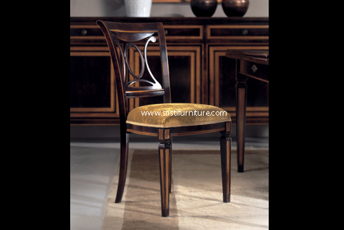 Chair - Wood, 98x49x60 cm, Light Bassano Finish, Comfortable Seating, Elegant Design