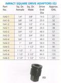 Impact Square Drive Adaptors