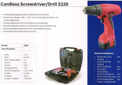 Cordless Screwdriver 2220