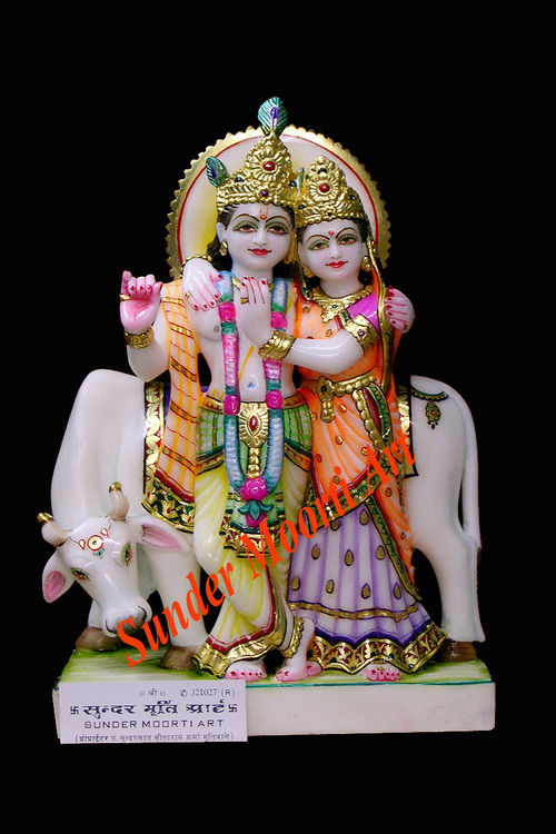 Marble Radha Krishna  Statue