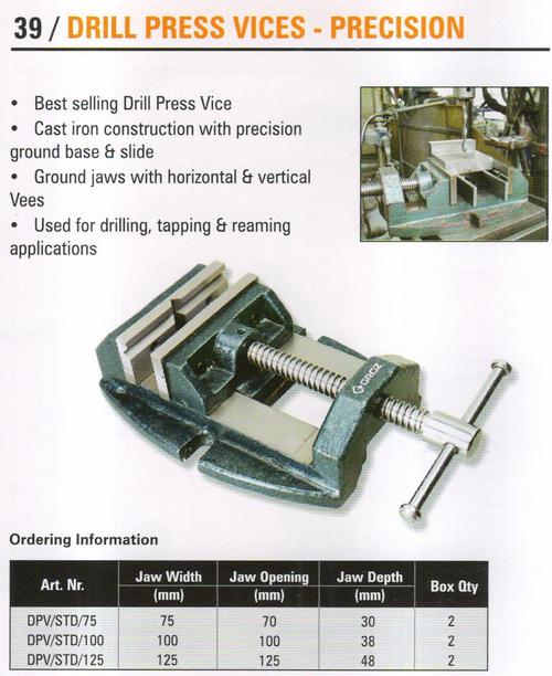 drill press vices - precision