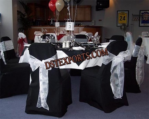 Wedding Black Chair Cover