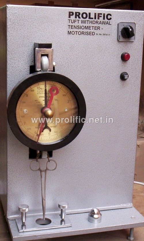 Tuft Withdrawl Tester for carpets Motorised Tuft Withdrawl Tester for carpets Motorised