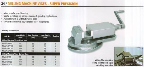 Milling Machine Vices-Super Precision - Alloy Steel, Various Jaw Widths, Swivel Base | High Clamping Force, High Precision, Durable, Versatile, Smooth Finish