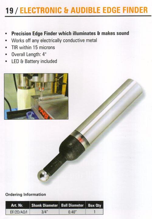 electronic & audible edge finder
