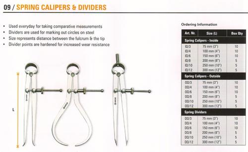 spring calipers & dividers