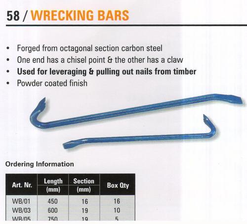 wrecking bars