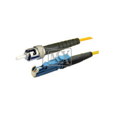 MX ST/PC-E-2000 Patch Cord, Ceramic Sleeve, 5 Meters, Yellow Jacket | Single Mode, Simplex, PC Polish, High Return Loss, Low Insertion Loss, ROHS Compliant