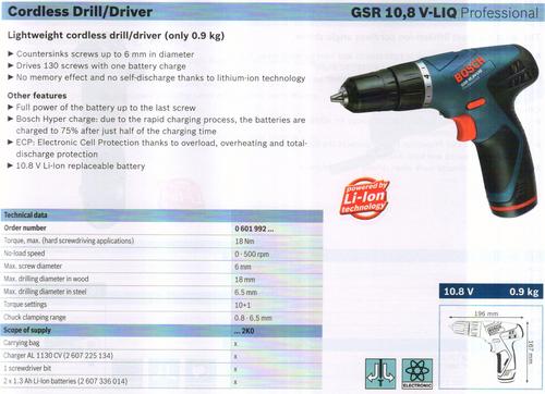 GSR 10,8V-LIQ Professional