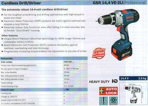 GSR 14,4VE-2LI Professional