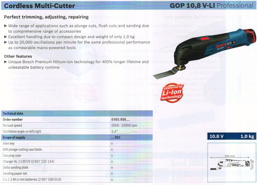 MULTI- CUTTER ( GOP 10,8V-LI Professional)