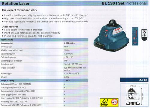 BL 130 I SET Professional - Metal & Plastic, 10x15x20 cm, 5L Capacity | Portable, Precise, Variable Speed, Lightweight