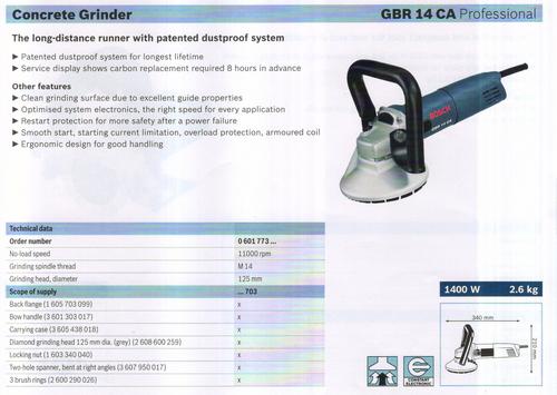 CONCRETE GRINDER (GBR 14 CA professional)