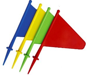 Multicolour Marking Flags