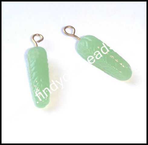 Pendants Beads - Glass 15-20mm Green, 1mm Hole Size, Elegant Durable Design