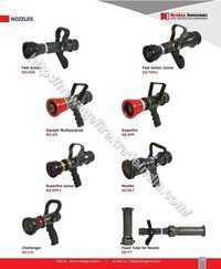 Fire Monitor Nozzles - Plastic, Black, Variable Flow Rate | Adjustable Capacity, Uniform Water Flow, Corrosion Resistant, Durable Design