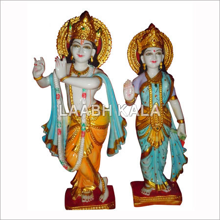 Marble Radha Krishna Statue