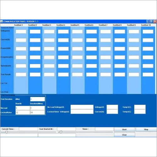 Motor Testing Software