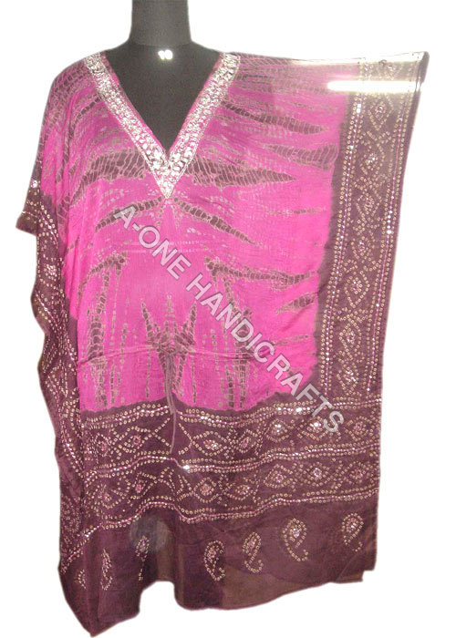 Hand Beaded Chiffon Kaftan