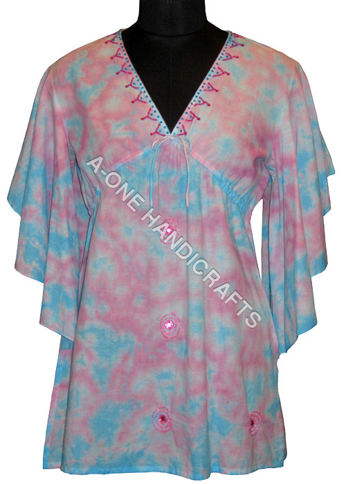 Designer Hand Beaded Cotton Kaftan
