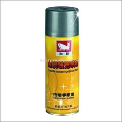 Glittery metallic spray paint