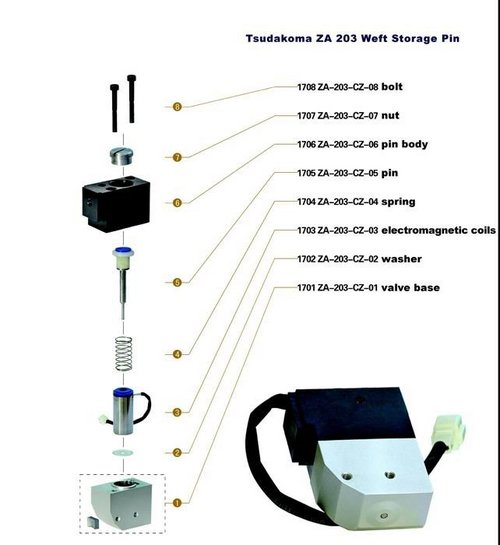 WEFT STORAGE PIN ZA203