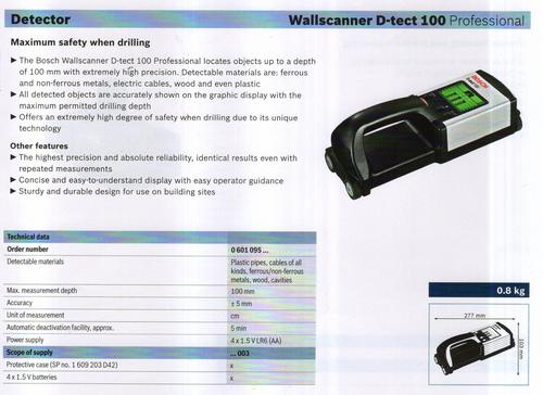 WALLSCANNERD-TECH 100 professional