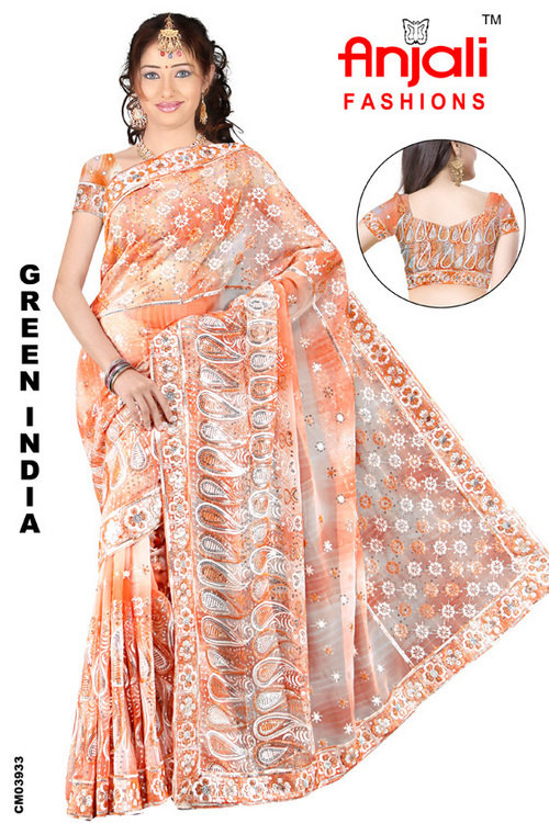 Pink Designer Sarees