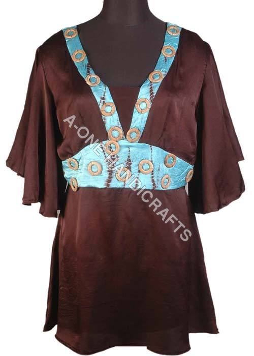 Satin Silk Short Kaftan