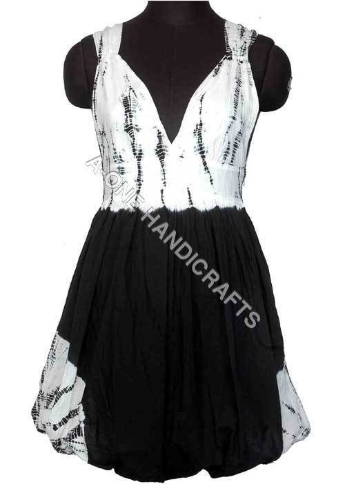 Balloon Dress with Hand Dye Work