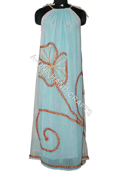 Designer Dress with Hand Beading Work