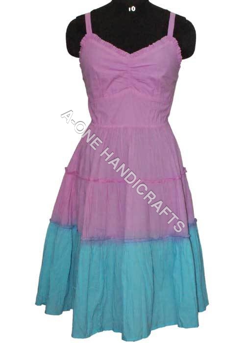Multi Dyed Long Cotton Dress