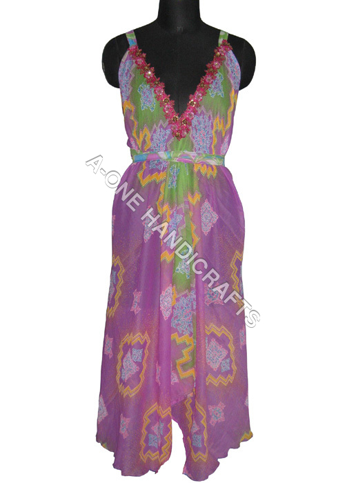 Vintage Fabric Long Dress