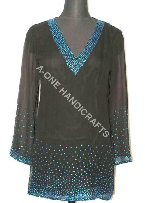 Ladies Silk Tunic Tops - Ladies Silk Tunic Tops Exporter & Manufacturer ...