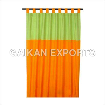 Curtains - Cotton & Polyester Bicolor, Variable Dimensions, Orange | Light Filtering, Durable Fabric, Easy Installation, Stylish Design