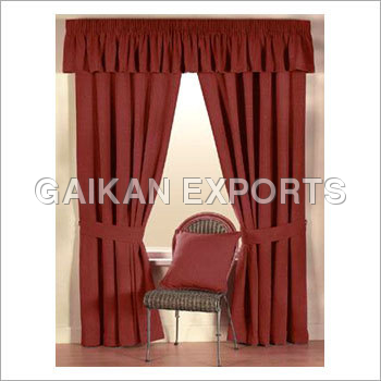Curtain - Polyester Material, Variable Dimensions, Burgundy Color | Elegant Design, Stylish Pleated Style, Enhances Decor and Privacy
